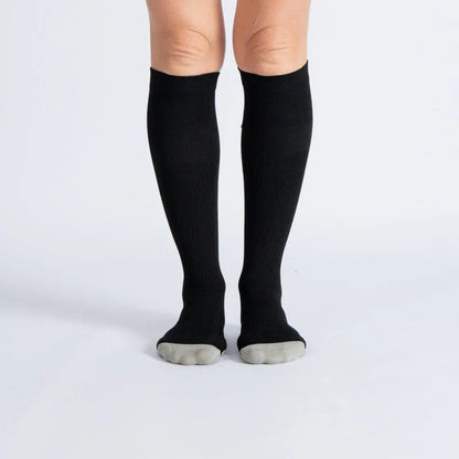 OrthoFlow™ Compression Socks - Black White
