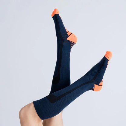 OrthoFlow™ Compression Socks - Blue Orange