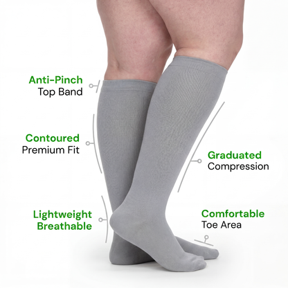 OrthoFlow™ Compression Socks - Orange Black